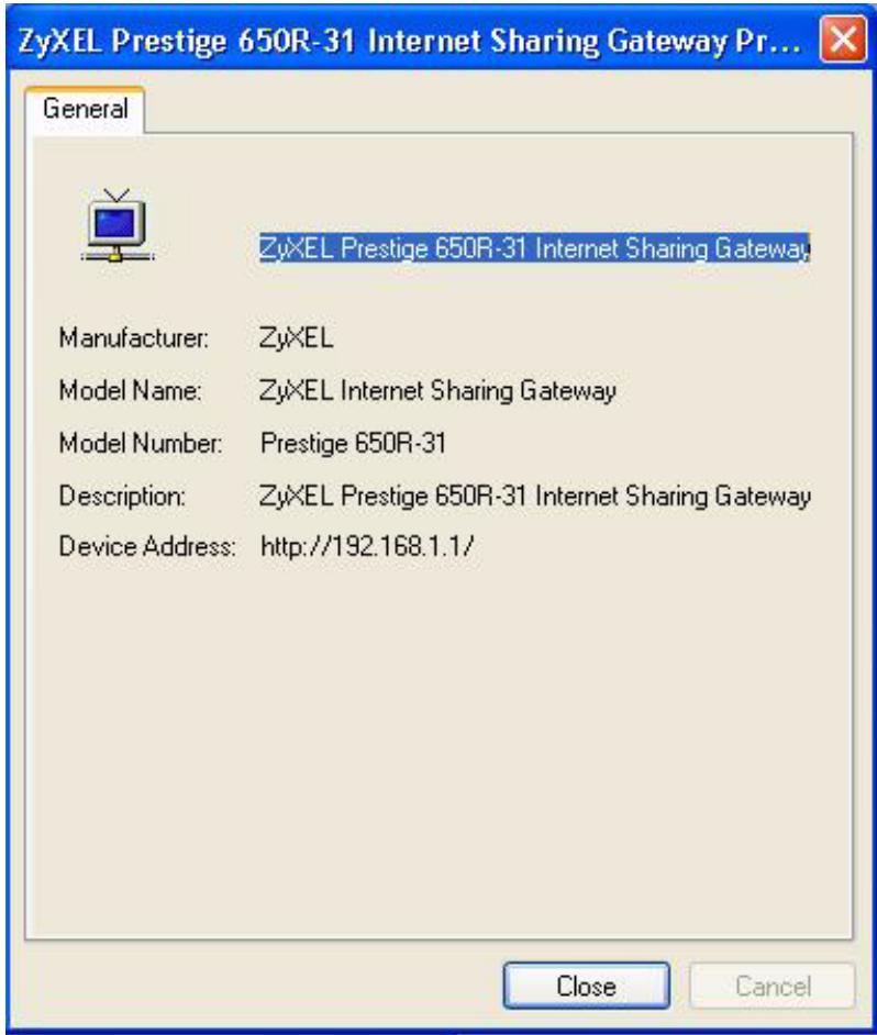 ZYXEL PRESTIGE 2602R - Web Configurator Easy Access - 3