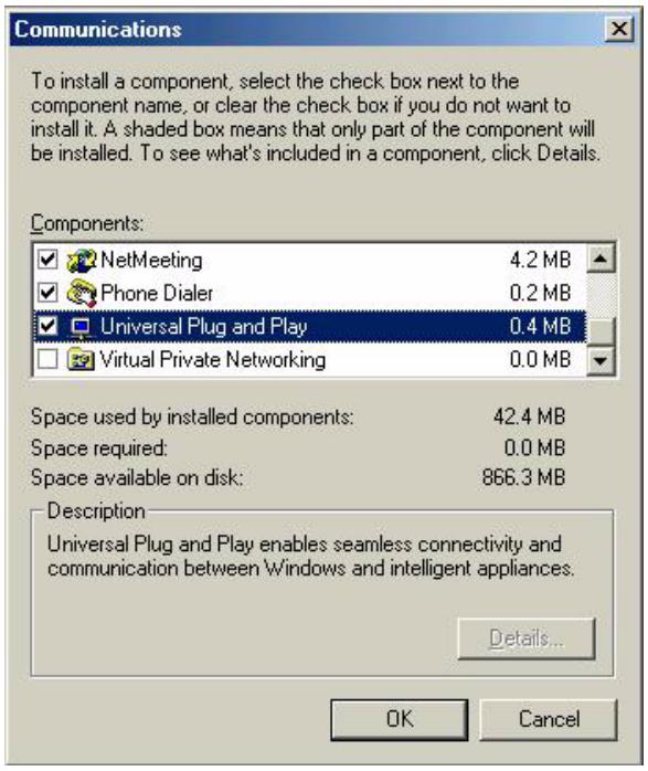 ZYXEL PRESTIGE 2602R - Installing UPnP in Windows Me - 2