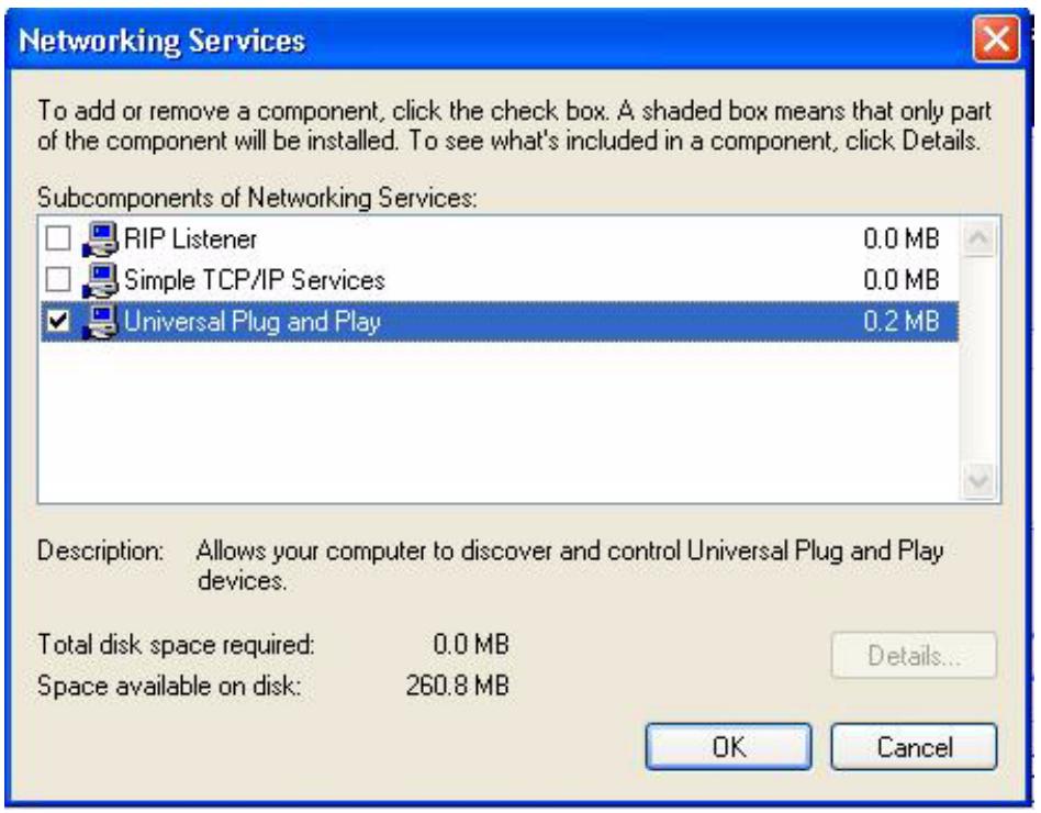 ZYXEL PRESTIGE 2602R - Installing UPnP in Windows XP - 3
