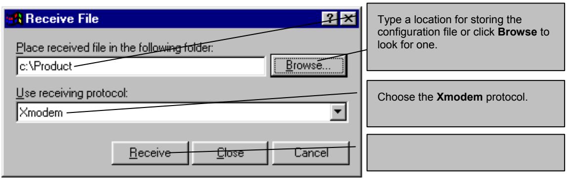 ZYXEL PRESTIGE 791R - Figure 15-4 System Maintenance – Starting Xmodem Download Screen - 1