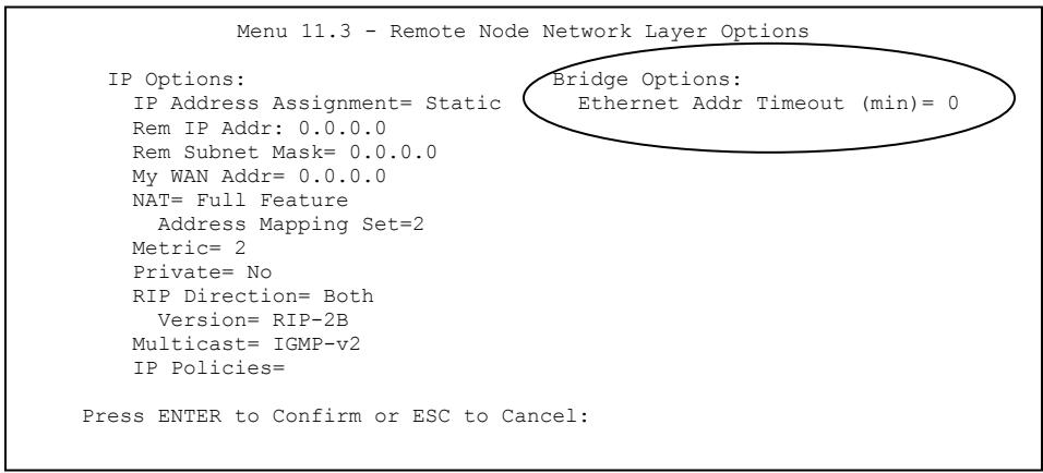 ZYXEL PRESTIGE 791R - Remote Node Bridging Setup - 1