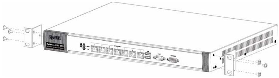 ZYXEL USG 300 - Lassen Sie seitlich 10 cm und hinten 20 cm Platz. - 1