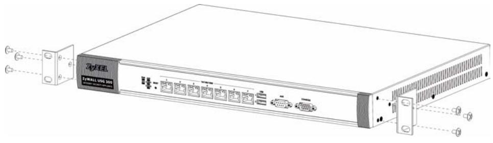 ZYXEL USG 300 - Leave 10cm of clearance at the sides and 20~cm in the rear. - 1