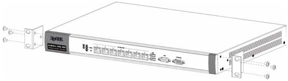 ZYXEL USG 300 - Deje 10 cm de espacio por los lados y 20 cm por detrás. - 1