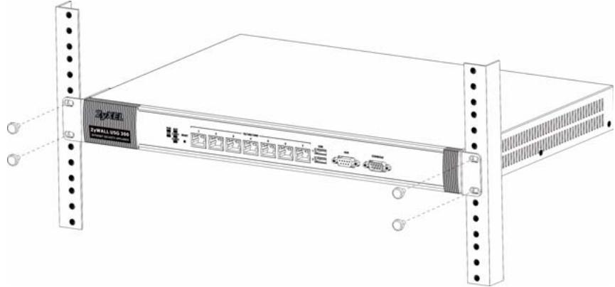 ZYXEL USG 300 - Lassen Sie seitlich 10 cm und hinten 20 cm Platz. - 2