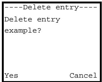 ZYXEL V-630 - Deleting a Phonebook Entry - 1