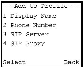 ZYXEL V-630 - Editing the New SIP Profile - 1