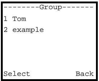 ZYXEL V-630 - Editing a Contact Group's Members - 1