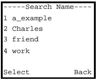 ZYXEL V-630 - Selecting a Phonebook Entry - 2