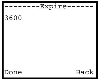 ZYXEL V-630 - SIP Server Expire Time - 1