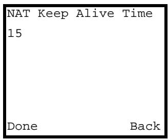 ZYXEL V-630 - NAT Keep Alive Time - 1