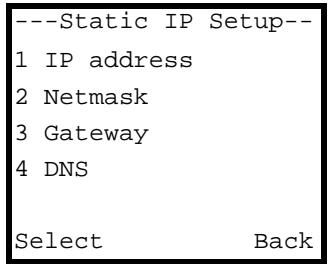 ZYXEL V-630 - Static IP Settings - 1