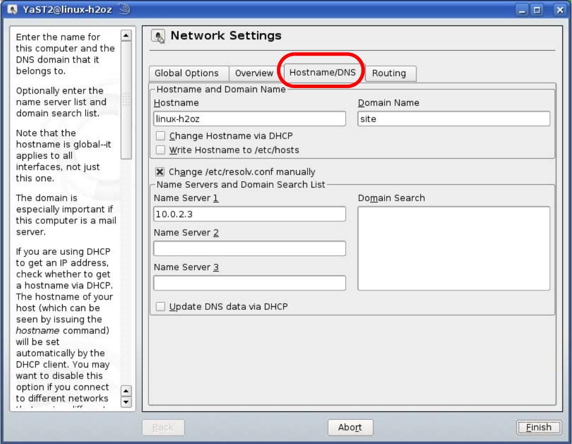 ZYXEL V-630 - When the Network Card Setup window opens, click the Address tab - 2