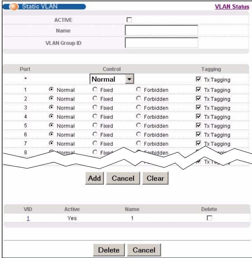 ZYXEL XGS-4528F - Configure a Static VLAN - 1