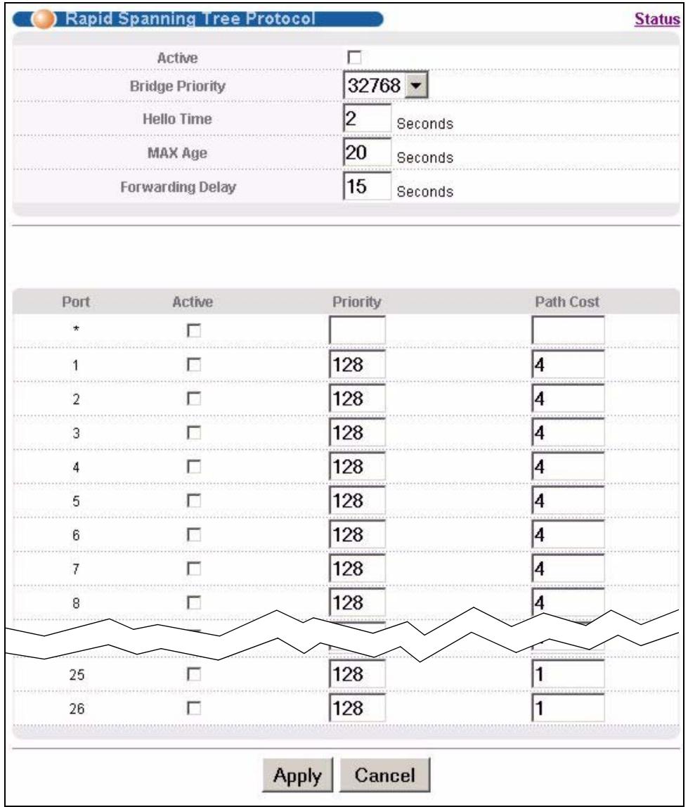 ZYXEL XGS-4528F - Configure Rapid Spanning Tree Protocol - 1