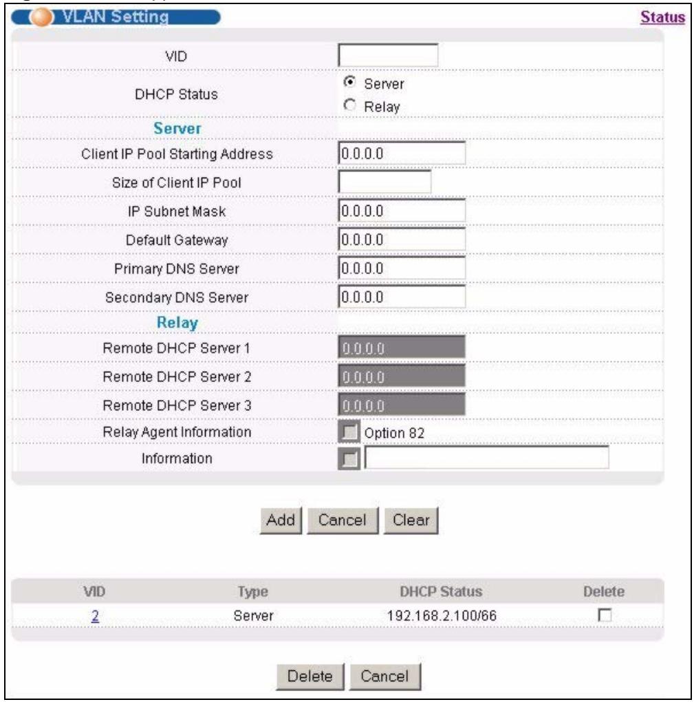 ZYXEL XGS-4528F - Configuring DHCP VLAN Settings - 2