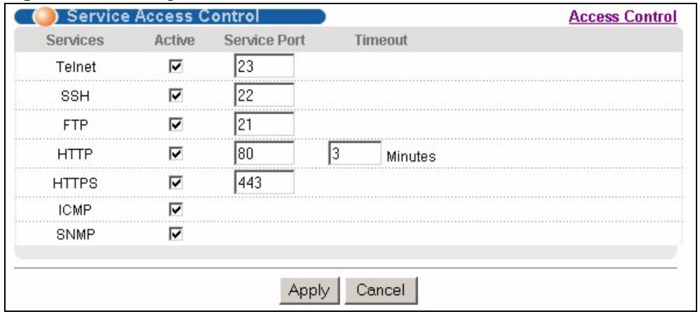 ZYXEL XGS-4528F - Service Port Access Control - 1