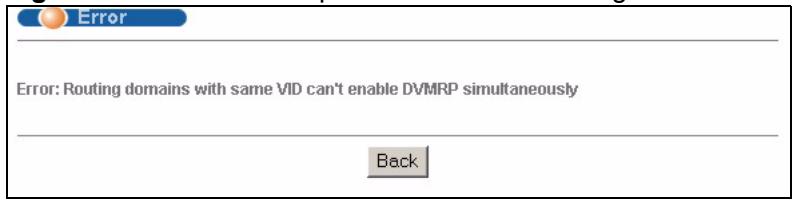 ZYXEL XGS-4528F - DVMRP Configuration Error Messages - 3