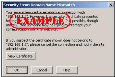 ZYXEL XGS-4528F - Netscape Navigator Warning Messages - 2