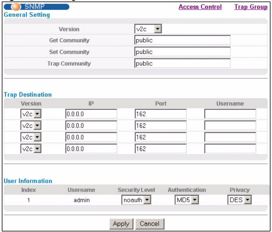 ZYXEL XGS-4528F - Configuring SNMP - 1