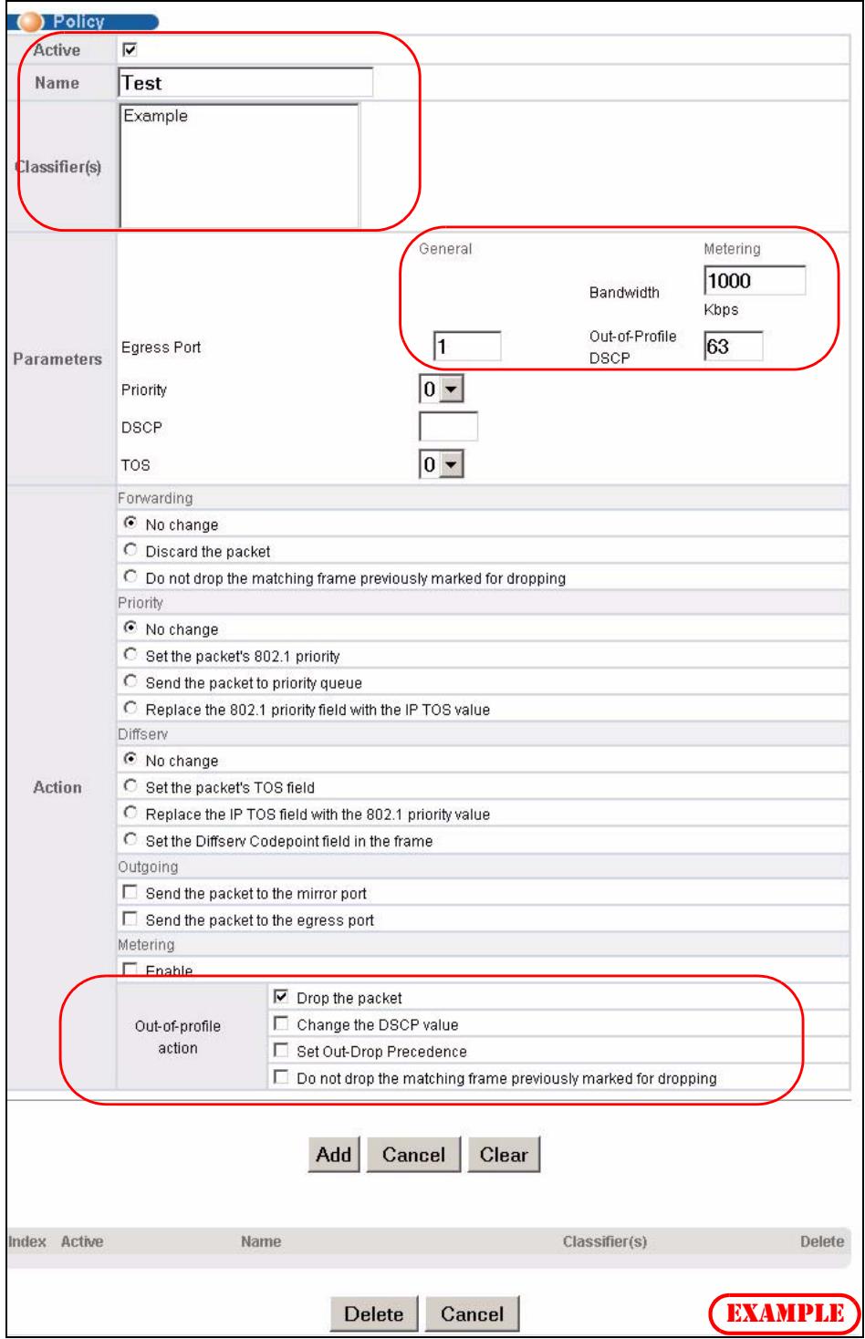 ZYXEL XGS-4528F - Policy Example - 1