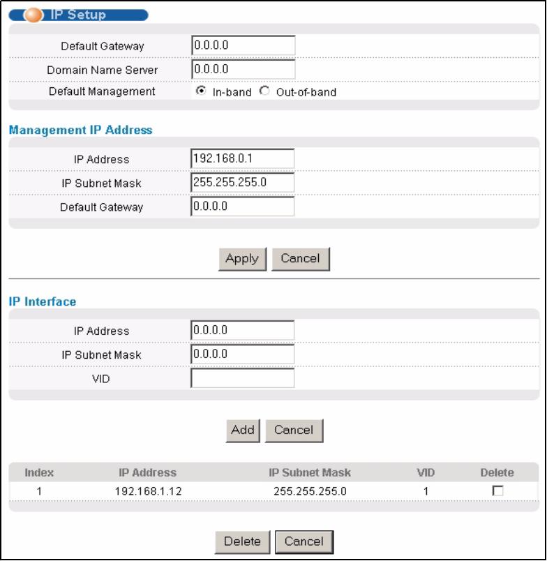 ZYXEL XGS-4528F - IP Interfaces - 1