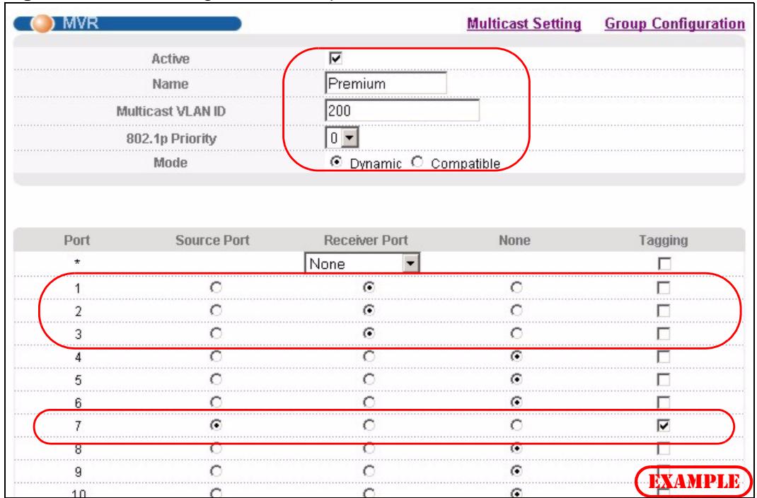 ZYXEL XGS-4528F - MVR Configuration Example - 2