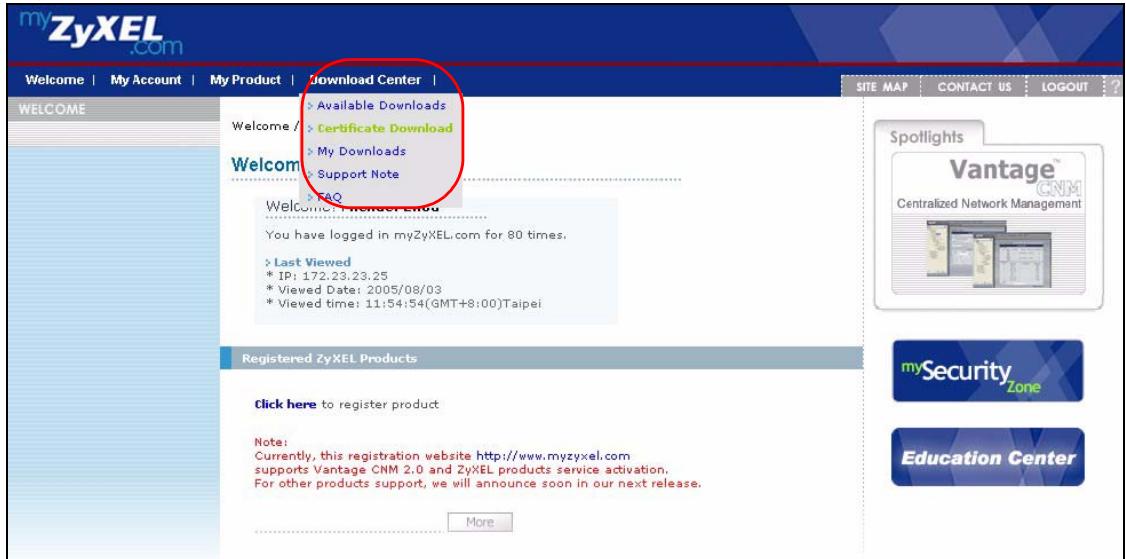 ZYXEL ZYWALL 2 WG - About the Certificate Not Trusted Log - 1