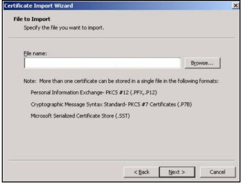 ZYXEL ZYWALL 2 WG - Installing Your Personal Certificate(s) - 2