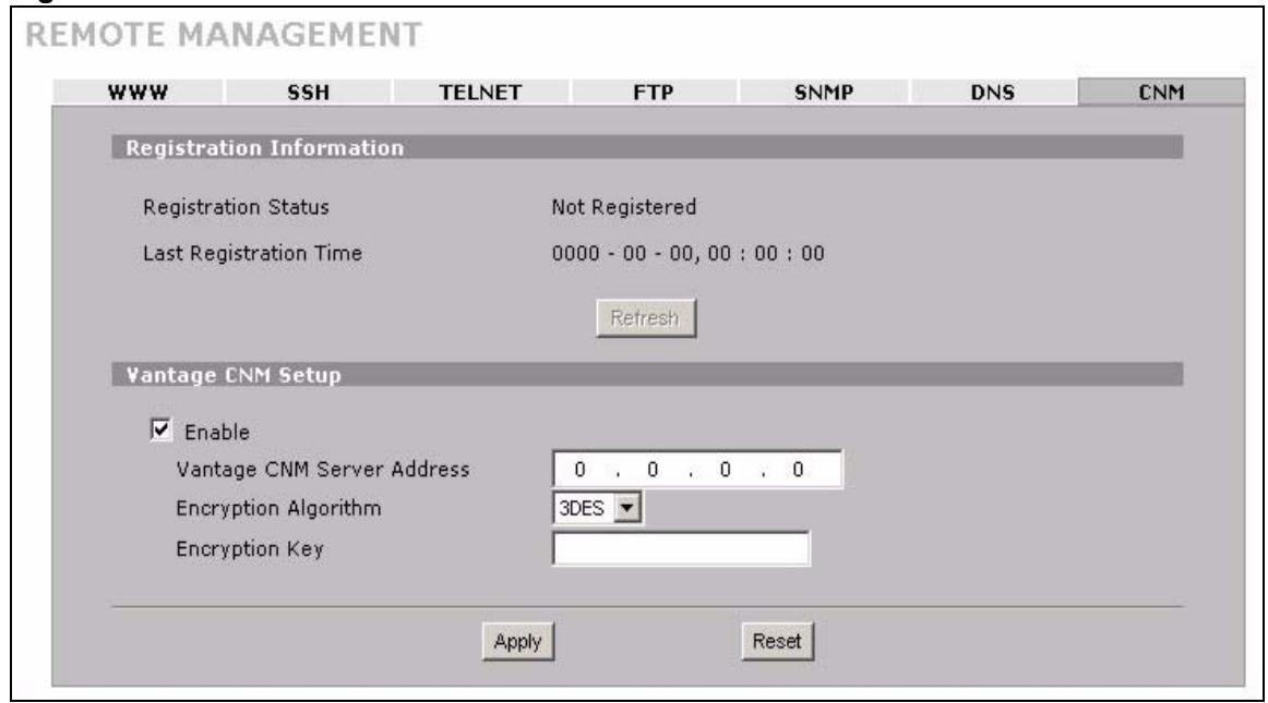 ZYXEL ZYWALL 2 WG - Configuring CNM - 1