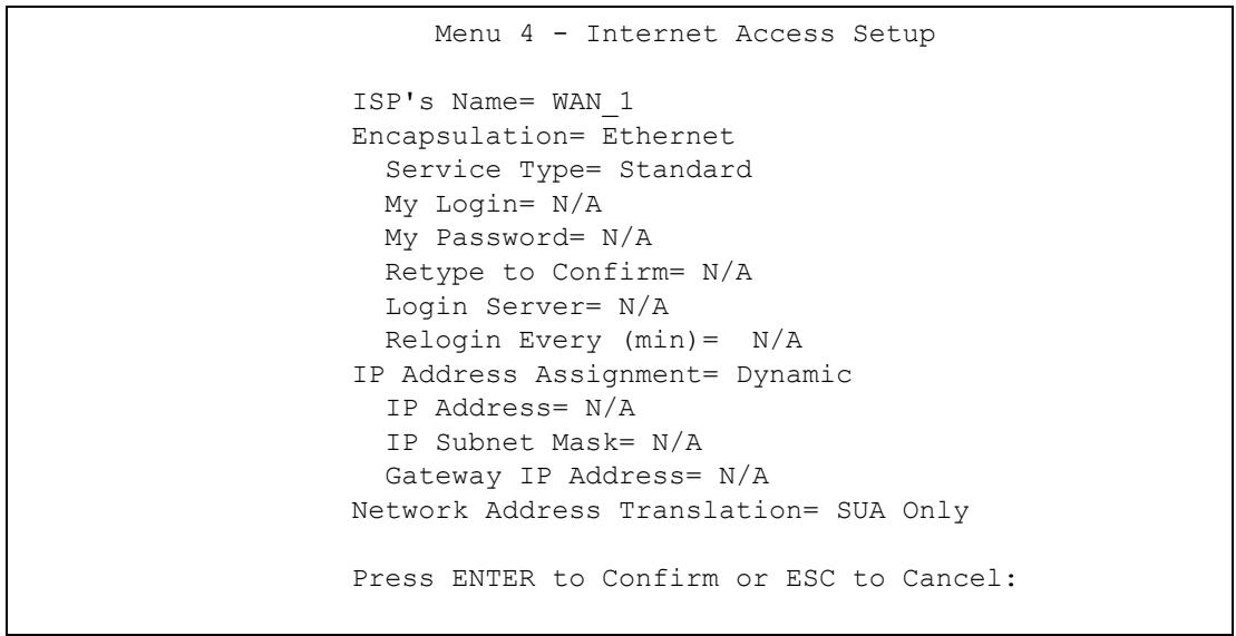 ZYXEL ZYWALL 2 WG - Ethernet Encapsulation - 1