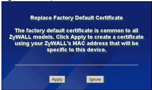 ZYXEL ZYWALL 2 WG - Login Screen - 2