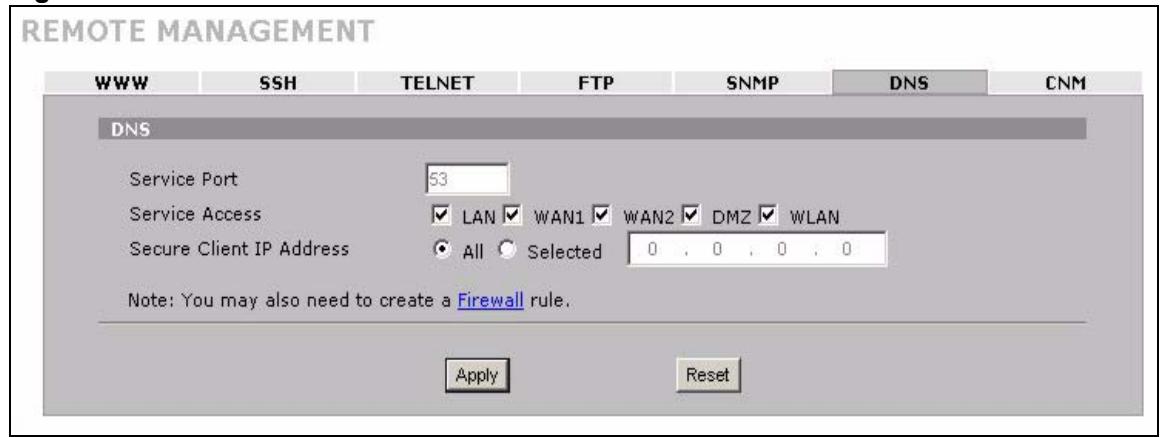 ZYXEL ZYWALL 2 WG - DNS - 1