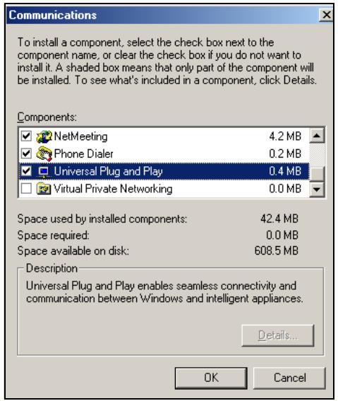 ZYXEL ZYWALL 2 WG - Installing UPnP in Windows Me - 2