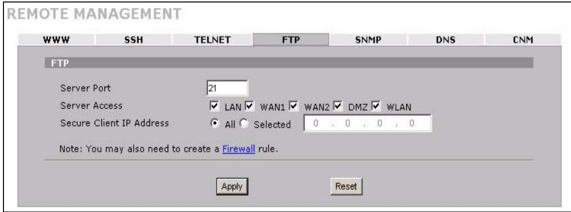 ZYXEL ZYWALL 2 WG - FTP - 2