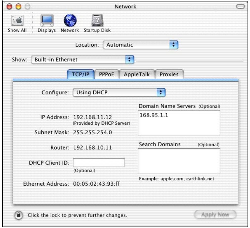 ZYXEL ZYWALL 2 WG - Macintosh OS X - 2