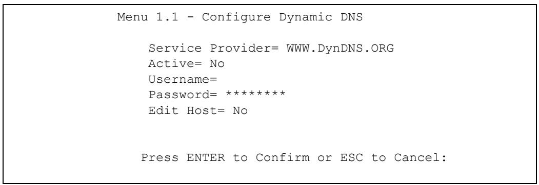 ZYXEL ZYWALL 2 WG - Configuring Dynamic DNS - 1
