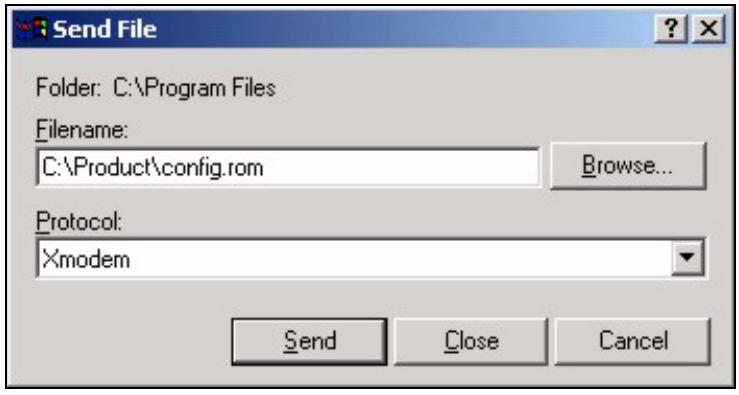 ZYXEL ZYWALL 2 WG - Example Xmodem Configuration Upload Using HyperTerminal - 1