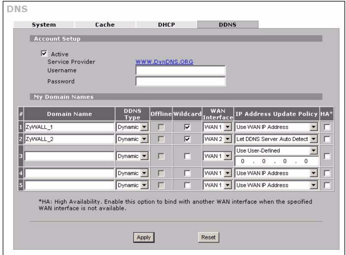 ZYXEL ZYWALL 2 WG - Configuring Dynamic DNS - 1