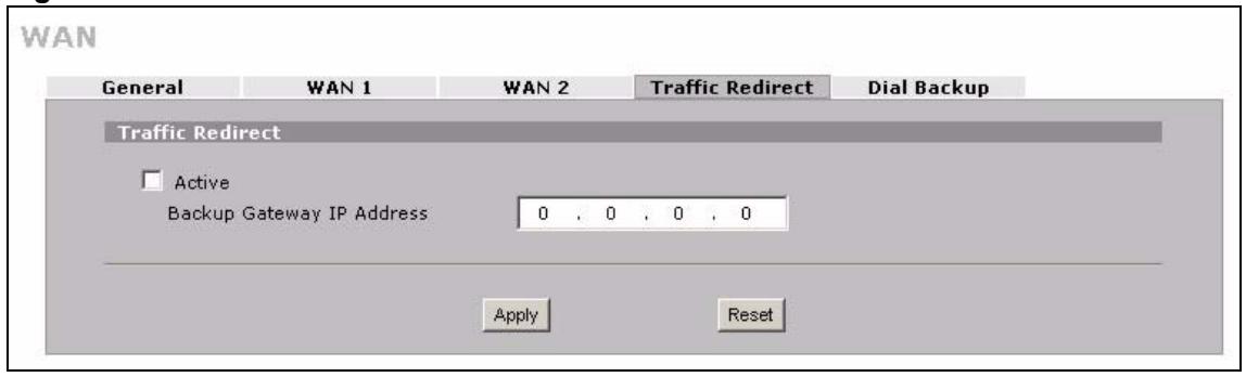 ZYXEL ZYWALL 2 WG - Configuring Traffic Redirect - 1