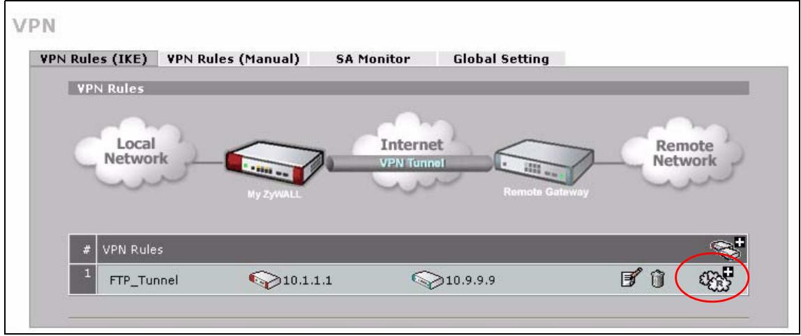 ZYXEL ZYWALL 2 WG - Configuring the VPN Rule - 3