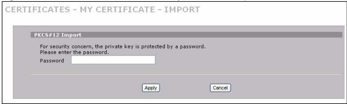 ZYXEL ZYWALL 2 WG - Certificate File Formats - 3