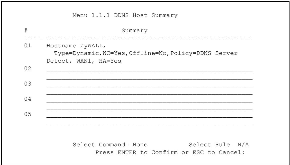 ZYXEL ZYWALL 2 WG - Editing DDNS Host - 1