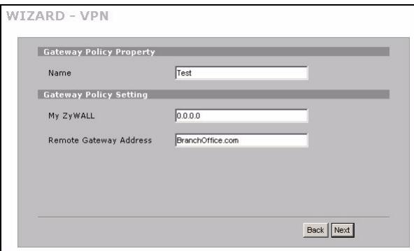 ZYXEL ZYWALL 2WG - VPN Rule Setup - 4