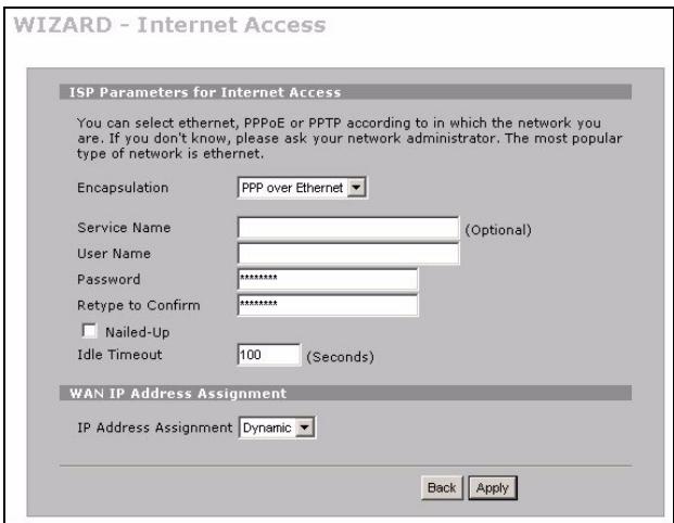 ZYXEL ZYWALL 2WG - - PPP over Ethernet or PPTP Encapsulation - 1