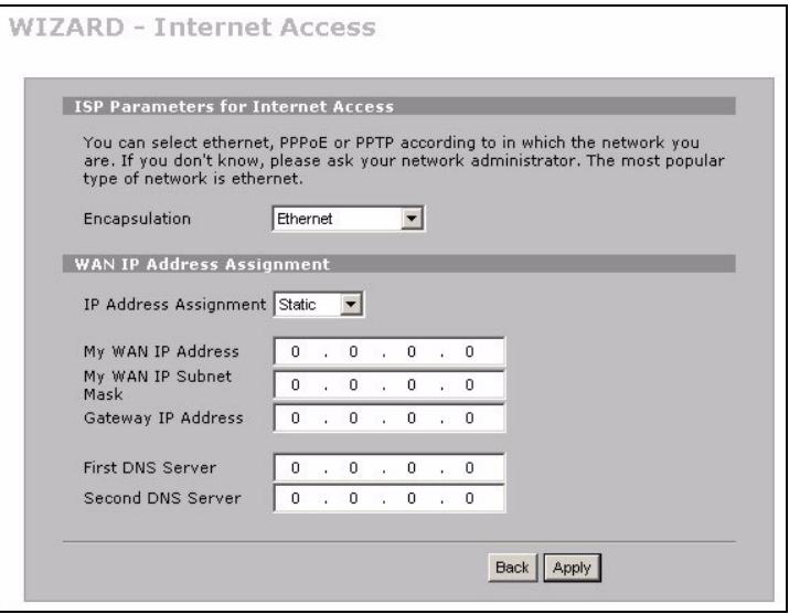 ZYXEL ZYWALL 2WG - - Ethernet Encapsulation - 1