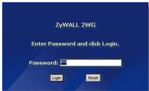 ZYXEL ZYWALL 2WG - Accesso allo strumento di configurazione Web - 2