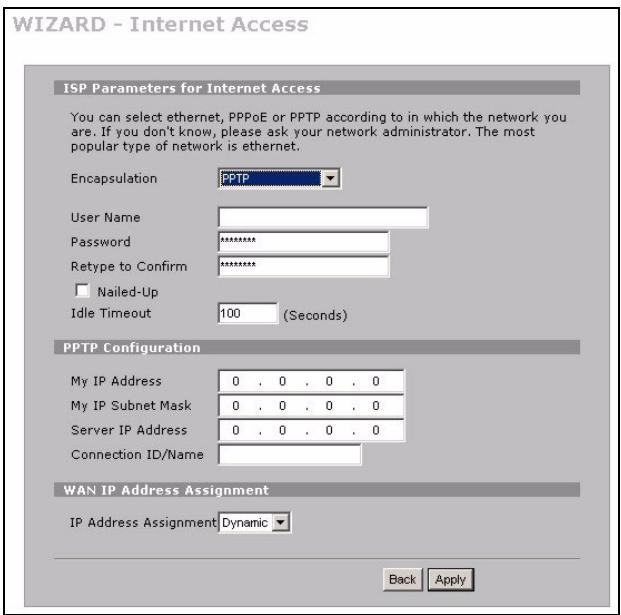 ZYXEL ZYWALL 2WG - ISP Parameters for Internet Access - 2