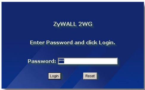 ZYXEL ZYWALL 2WG - Acceso al configurador Web - 2
