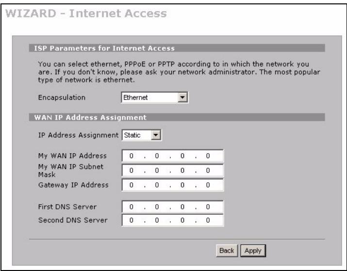 ZYXEL ZYWALL 2WG - Encapsulation Ethernet - 1